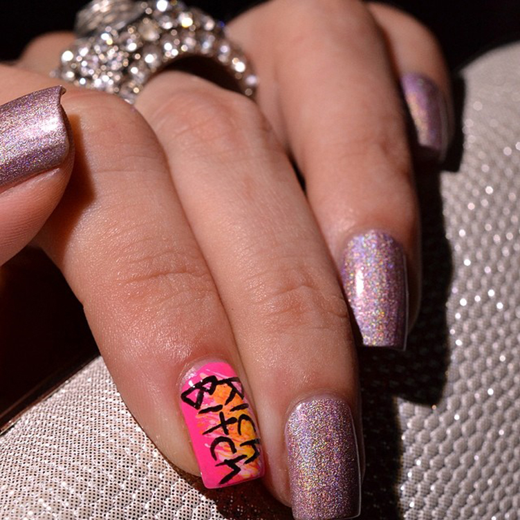 Rich bitch nail art Rich bitch nail art