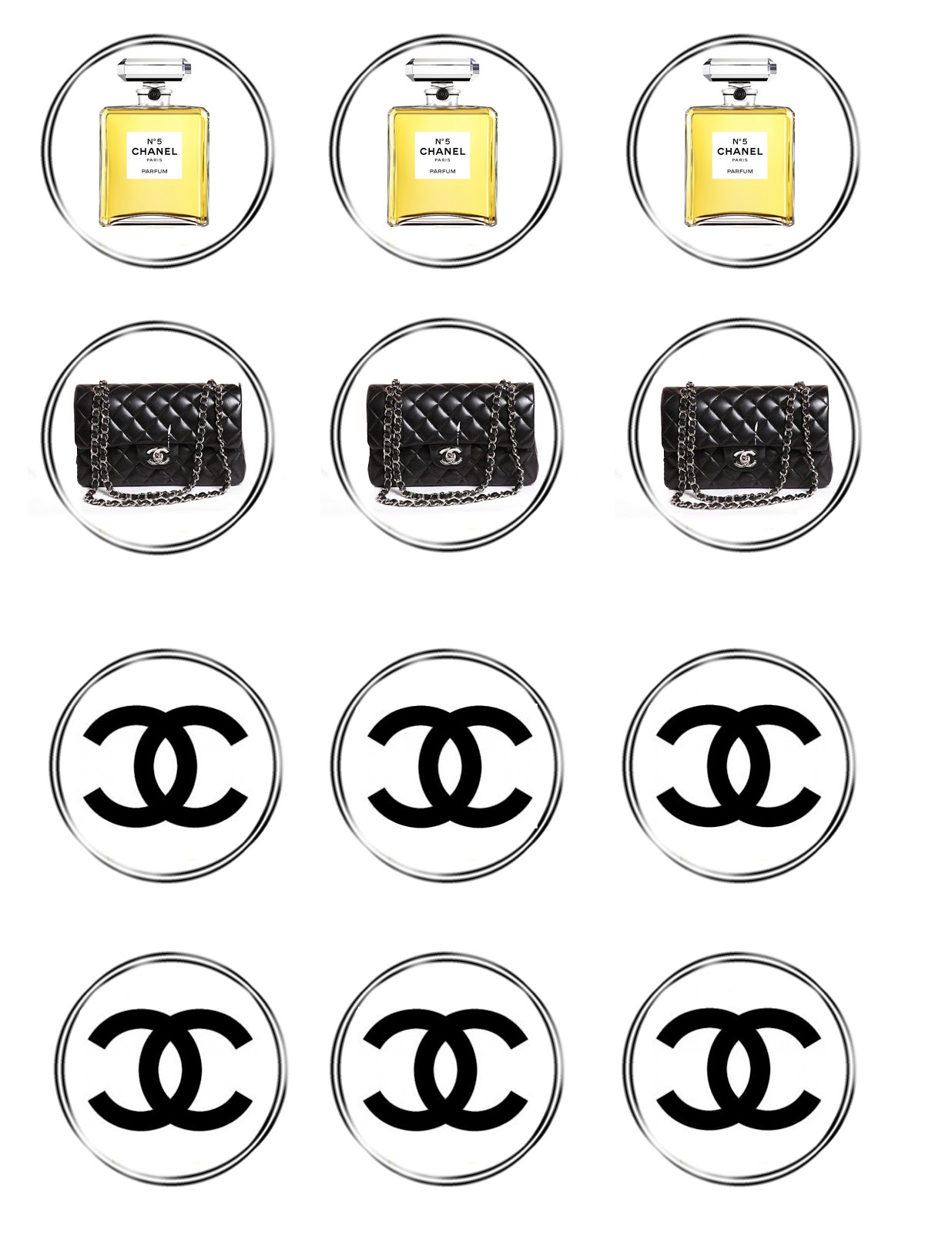 Daisy Celebrates: Free Chanel cupcake topper and wrapper files