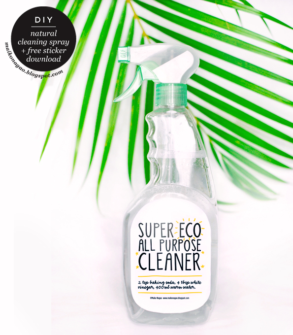 Maiko Nagao DIY Natural all purpose cleaning spray & FREE label download