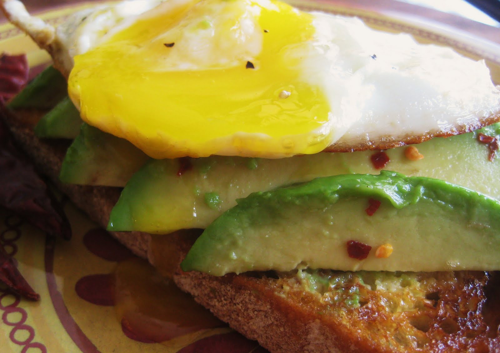 My Fare Foodie.: Spicy Avocado Toast with Fried Egg