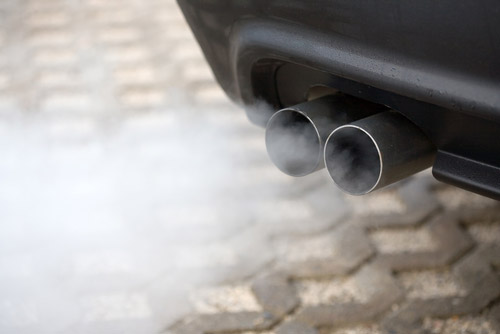 Cars Polluting Air