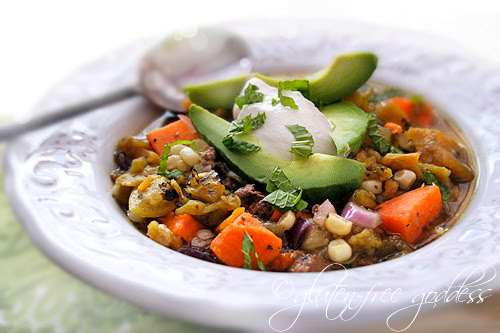 Scrumptious slow cooker stew with roasted chiles, ground turkey, sweet potato and lime Scrumptious slow cooker stew with roasted chiles, ground turkey, sweet potato and lime