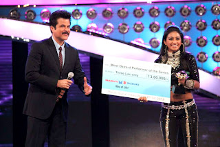Anil Kapoor and Mithun at Dance India Dance's grand finale