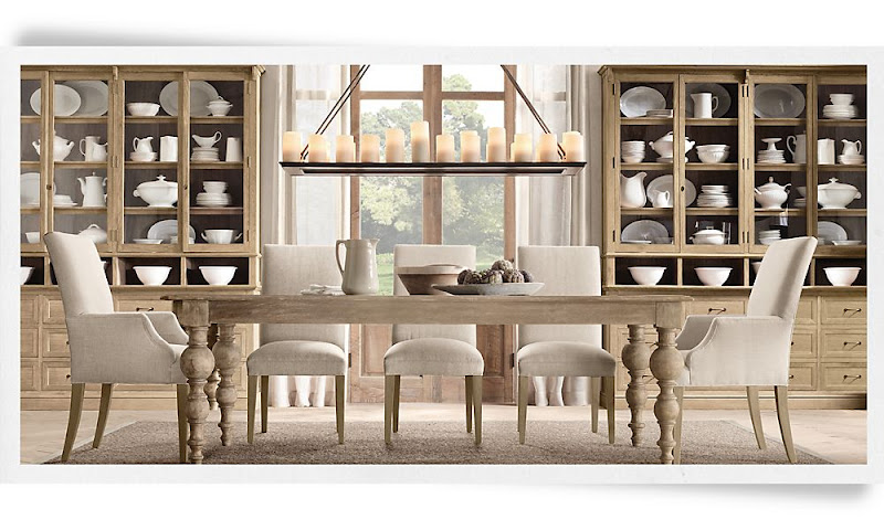 Vintage chic: franskinspirerte spisestuer/ french inspired dining spaces Spisestue fransk landstil