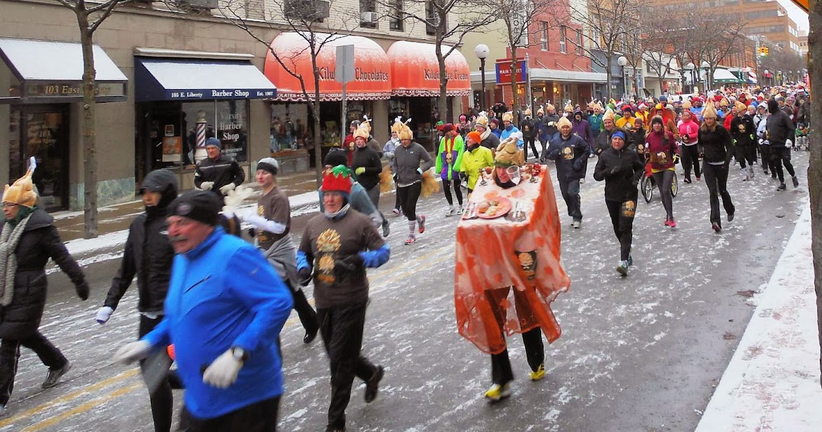 Run Happy Forever Ann Arbor Turkey Trot Thanksgiving Dinner Costume