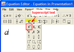 how to superscript text in powerpoint 2010 ppt bird i super script