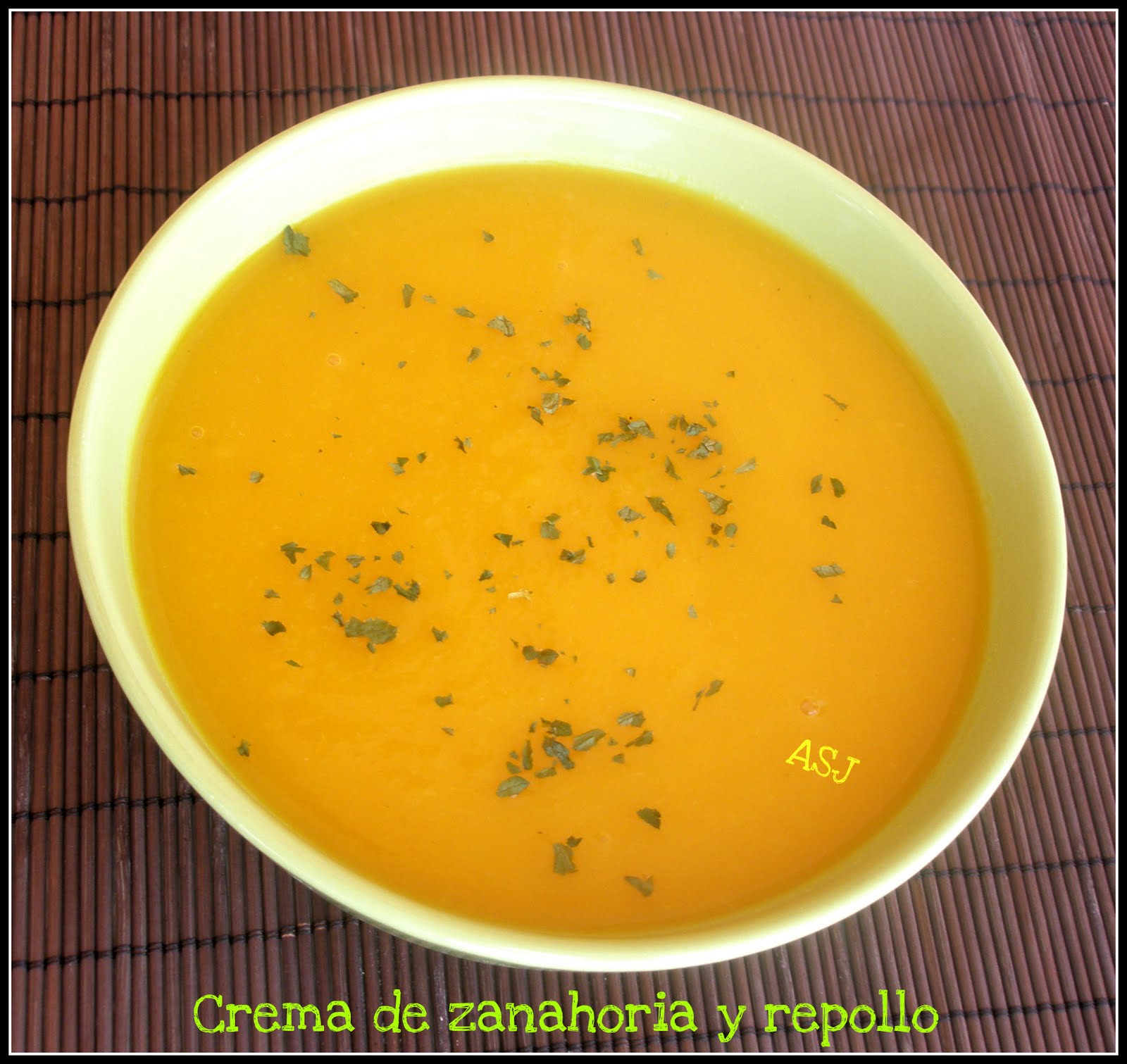 crema de zanahoria