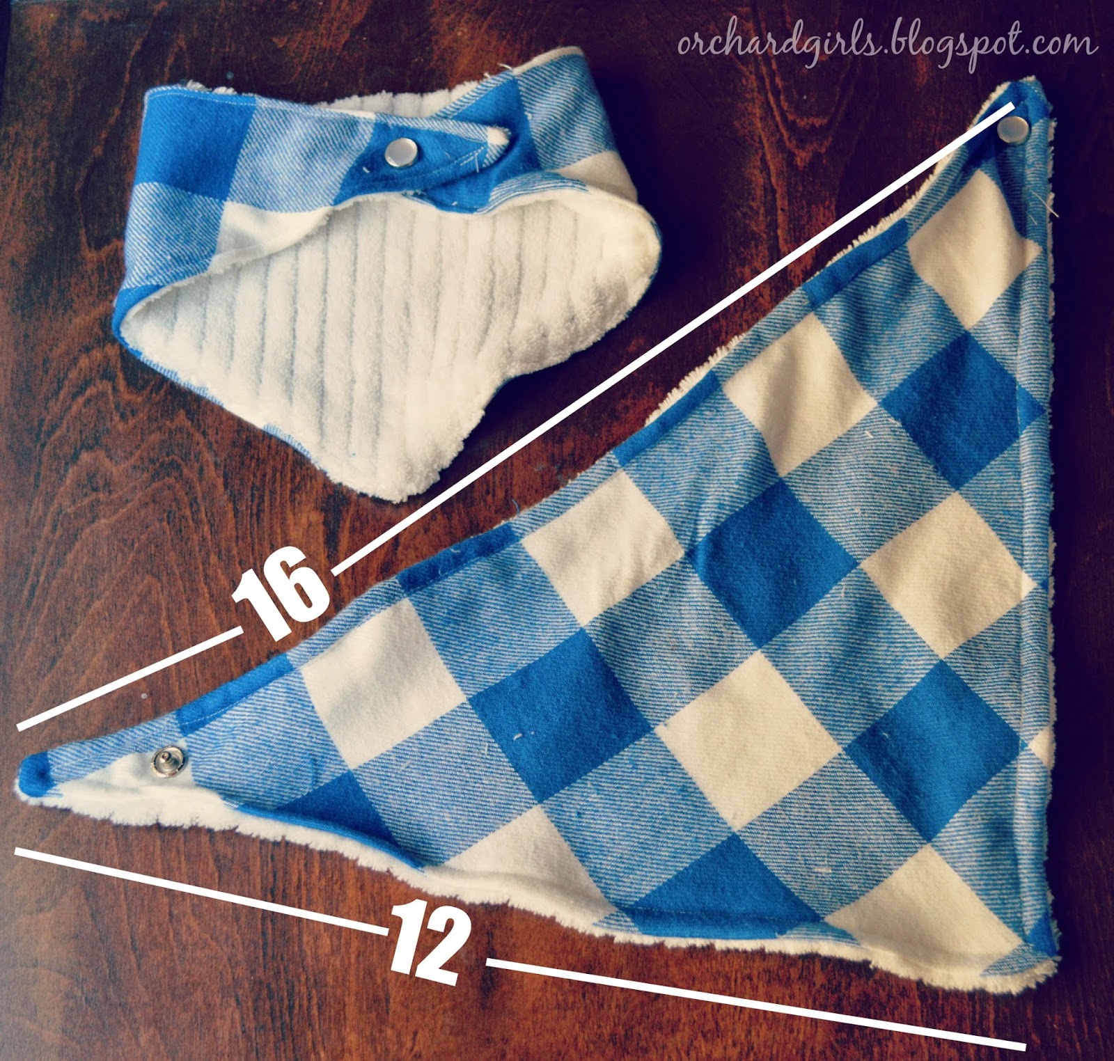 Orchard Girls DIY Bandana Drool Bib Tutorial (TWO different styles!)