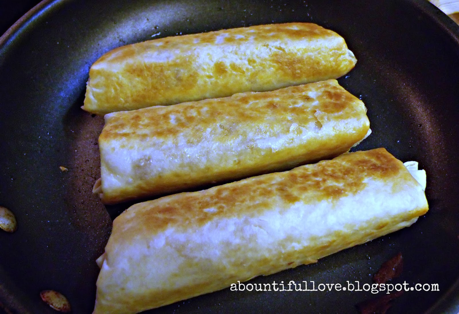 Pan Fried Bean & Cheese Burrito A Bountiful Love