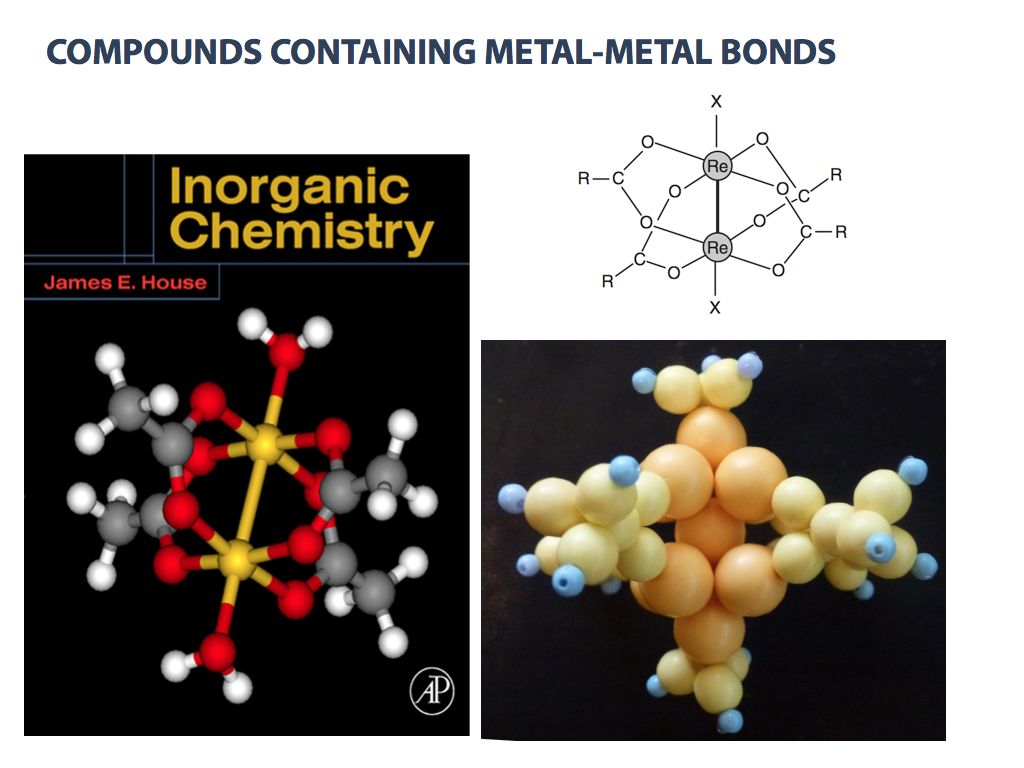 THE BEADED MOLECULES 串珠分子模型的美妙世界 The hydrated diacetates of rhenium