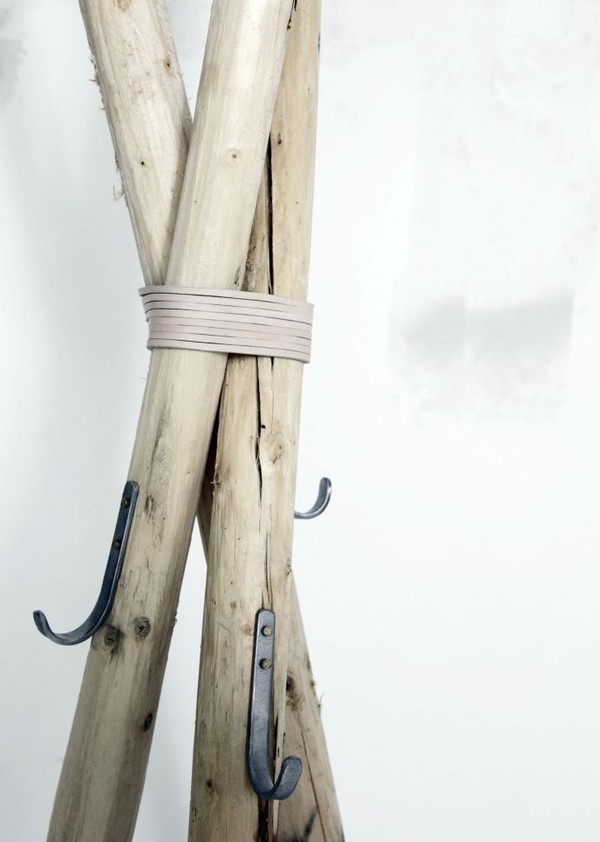 DIY: perchero de madera nórdico y sencillo perchero original