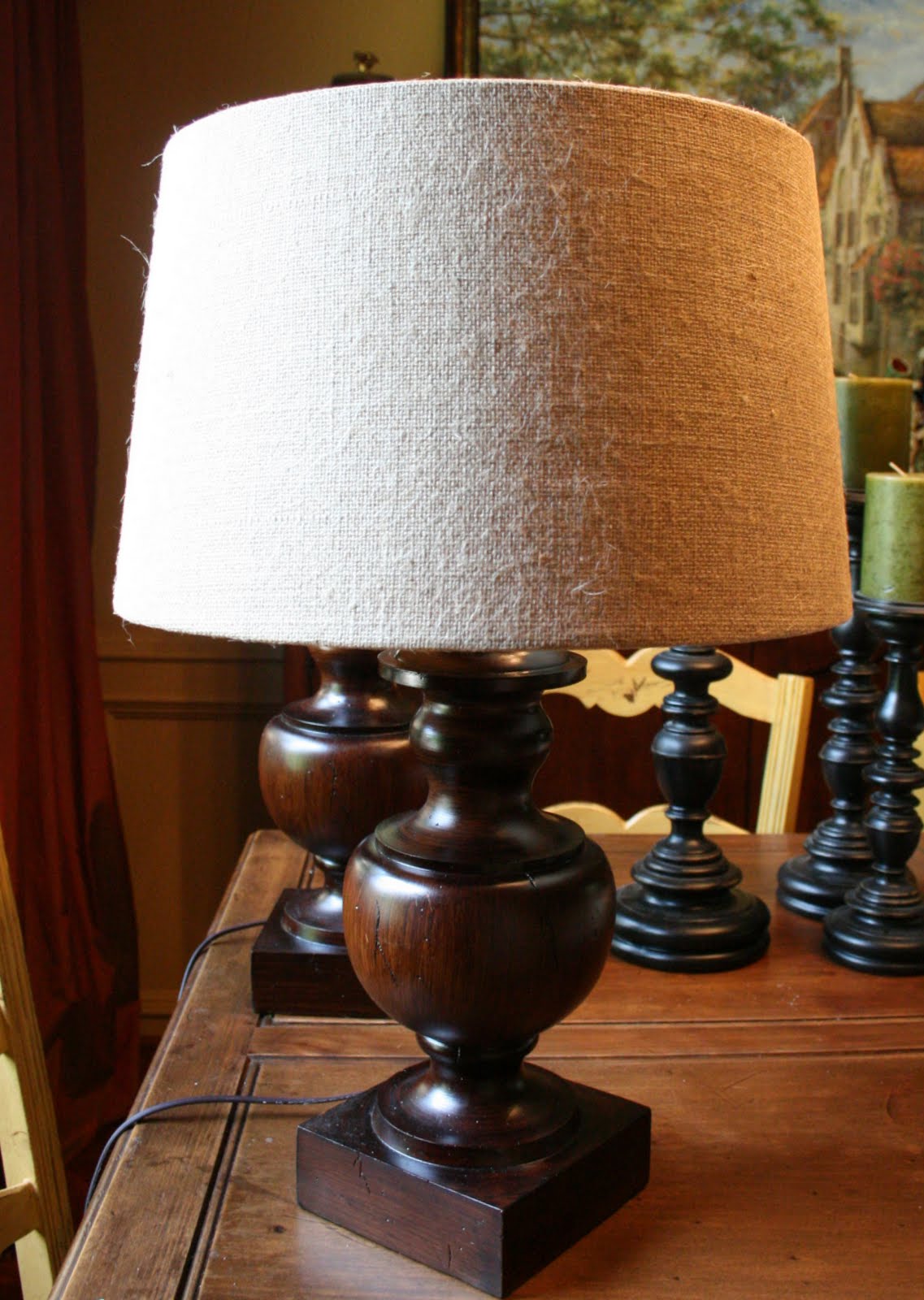 Lamp from Drab to Fab with Chalk Paint Cedar Hill Farmhouse