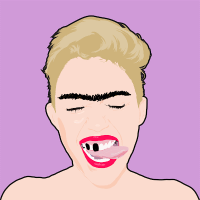 miley-cyrus-with-a-mustache, valdanlized-miley, groucho-miley, vandalization-gif, miley's-tongue, why-does-miley-stick-out-her-tongue