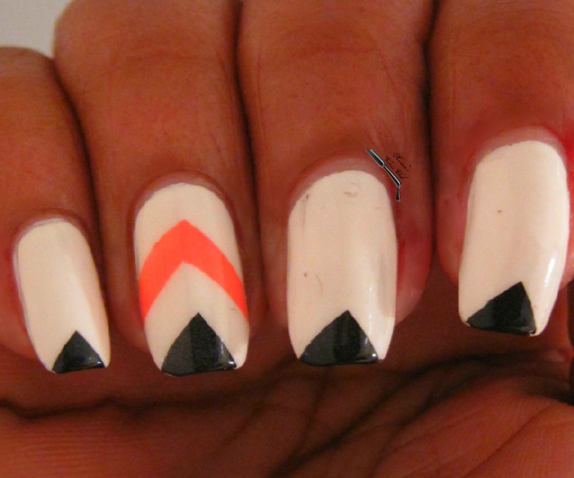 2. Easy Chevron Nail Art Without Tape - wide 3