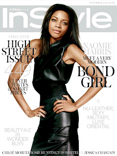 Naomie Harris on the cover of InStyle Magazine UK November 2012 Issue