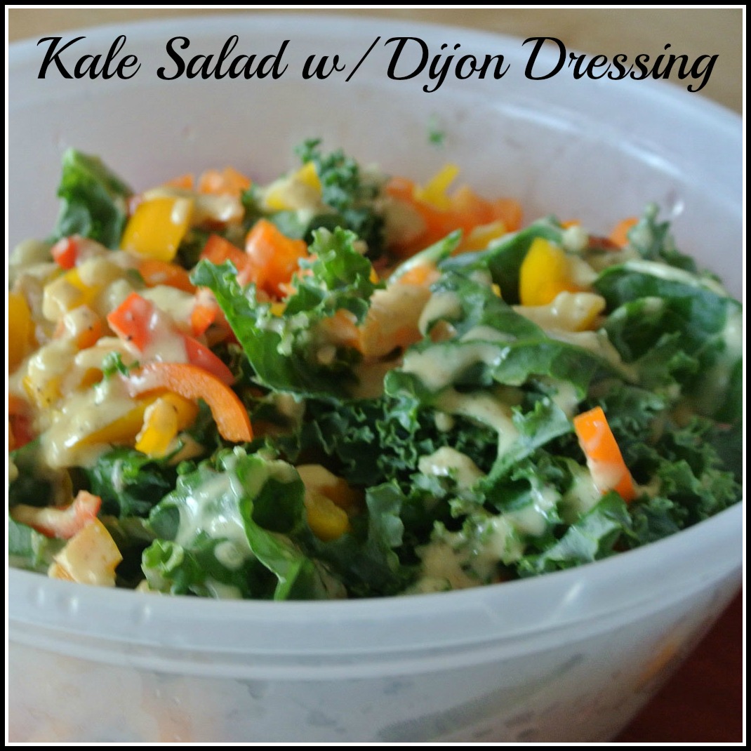 Mom, What's For Dinner? Confetti Kale Salad w/ Dijon Dressing