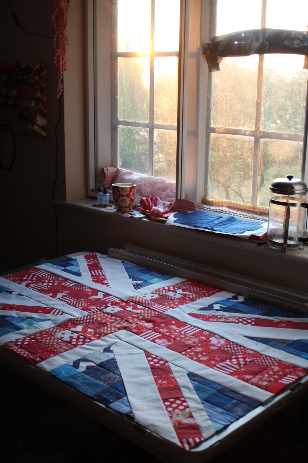 sewhungryhippie Patchwork Union Jack Quilt