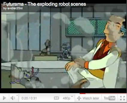 futurama exploding robot