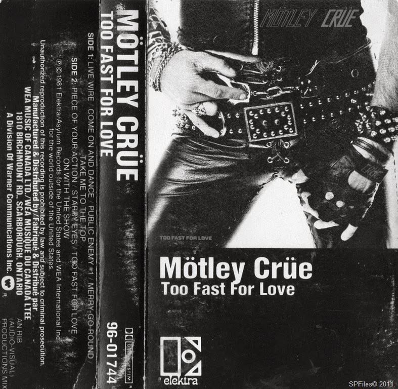 Motley Crue, Motley Crue - Too Fast for Love [original 1982 Elektra  release] - 9 tracks -  Music