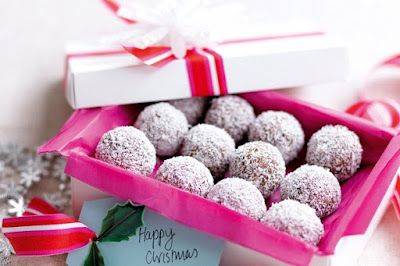 Choc-coconut Christmas balls Recipe Choc-coconut Christmas balls Recipe