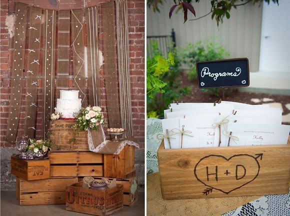 Bodas Cucas: Cajas de madera para decorar tu boda