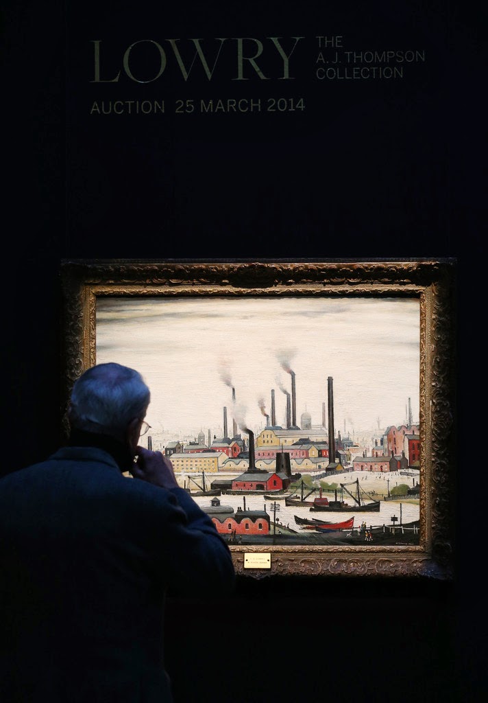 Sotherby's 'Lowry: The A.J. Thompson Collection' Auction 25 March 2014