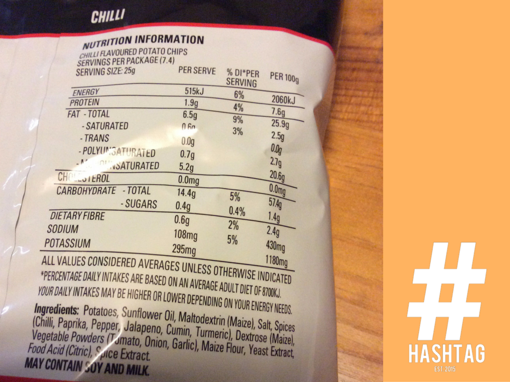Kettle Chilli Chips Review (Australia) HASHTAG