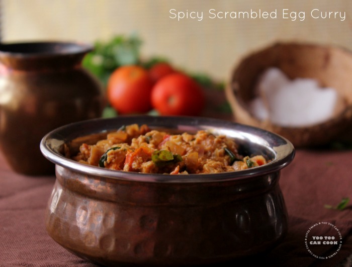 Spicy Scrambled Egg Curry Scrambled Egg Curry Using Coconut Milk