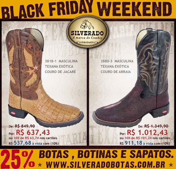 botas masculinas black friday