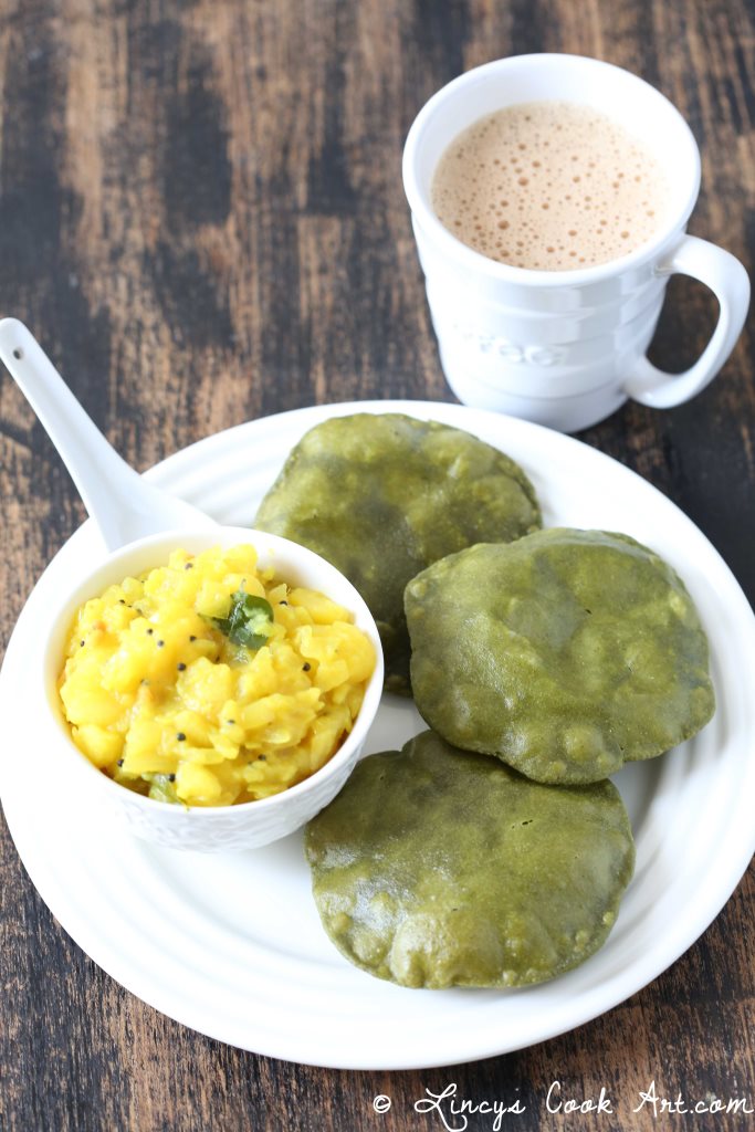 Palak Poori Spinach Poori Lincy's Cook Art