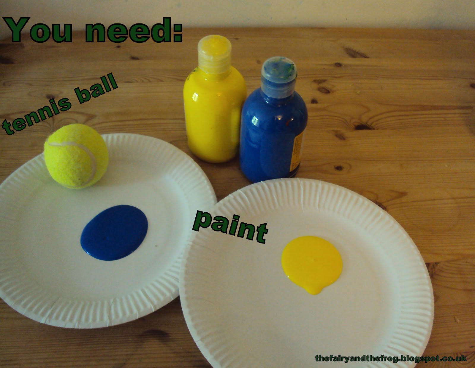 The fairy and the frog Tennis ball painting