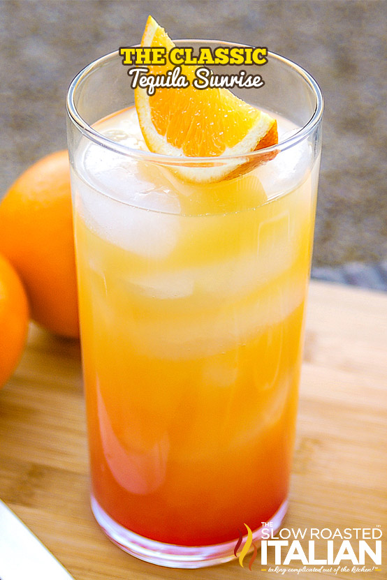 Tequila Sunrise Classic Cocktail