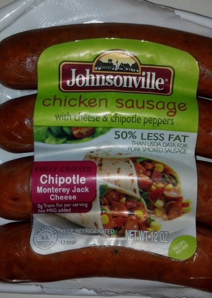 LoveMy2Dogs Johnsonville Monterey Jack and Chipotle Chicken Sausage Review