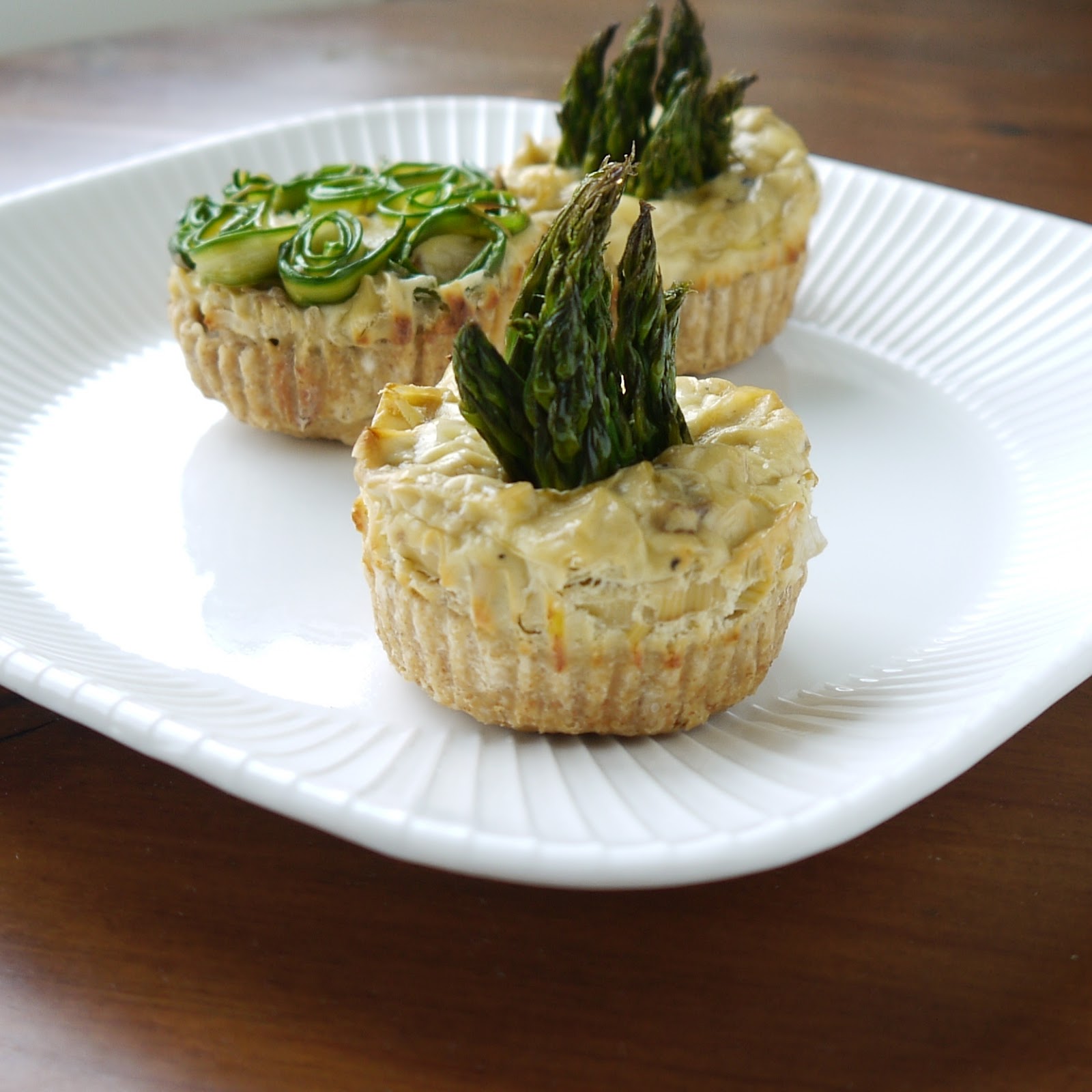 Being the Secret Ingredient Asparagus, Leek, and Goat Cheese Tartlets