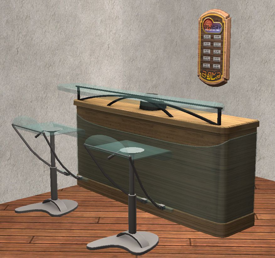 TheNinthWaveSims The Sims 2 Store TMobile Bar Things for The Sims 2