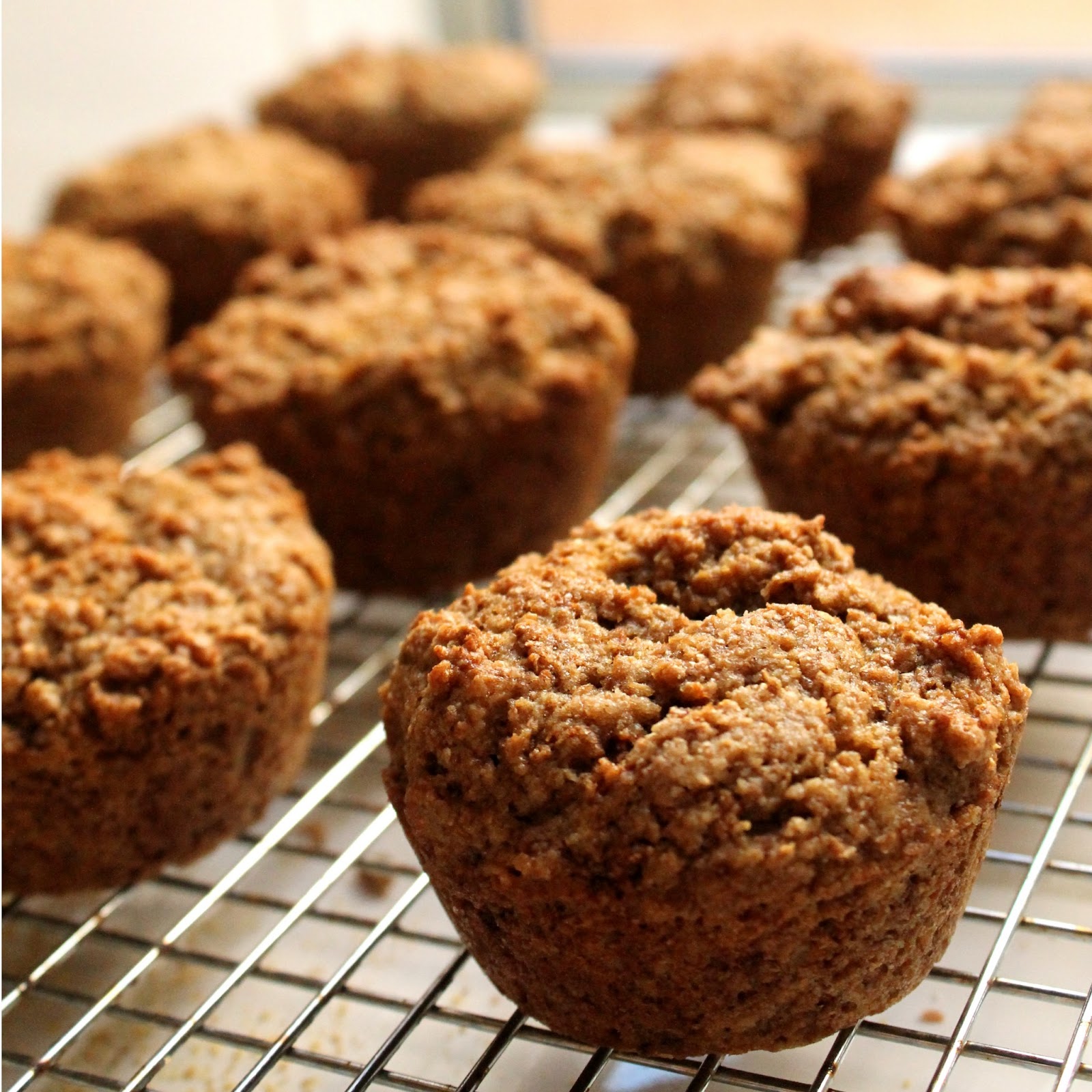 Healthy Coconut Oil Bran Muffins