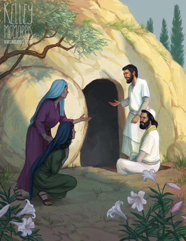 Kelley McMorris illustration He Is Risen