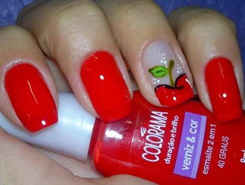 Imagens de Unhas Decoradas Vermelhas Fotos de Unhas Decoradas Vermelhas