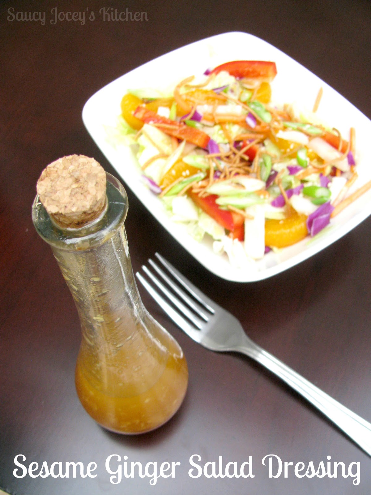 Saucy Jocey's Kitchen Sesame Ginger Salad Dressing