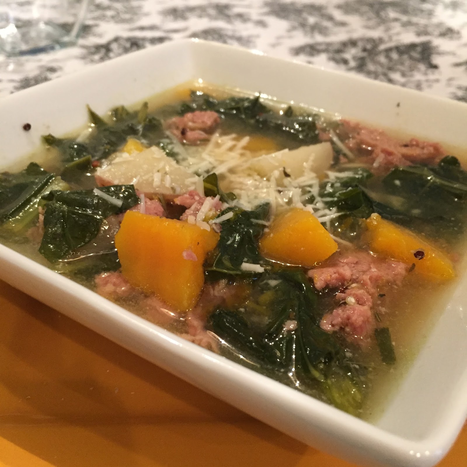 Gourmet Mom ontheGo Butternut Squash, Kale & Turkey Sausage Crockpot