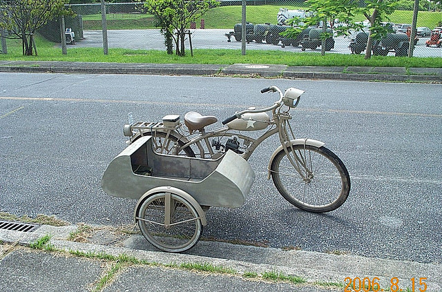 Lindas bicicletas com sidecars