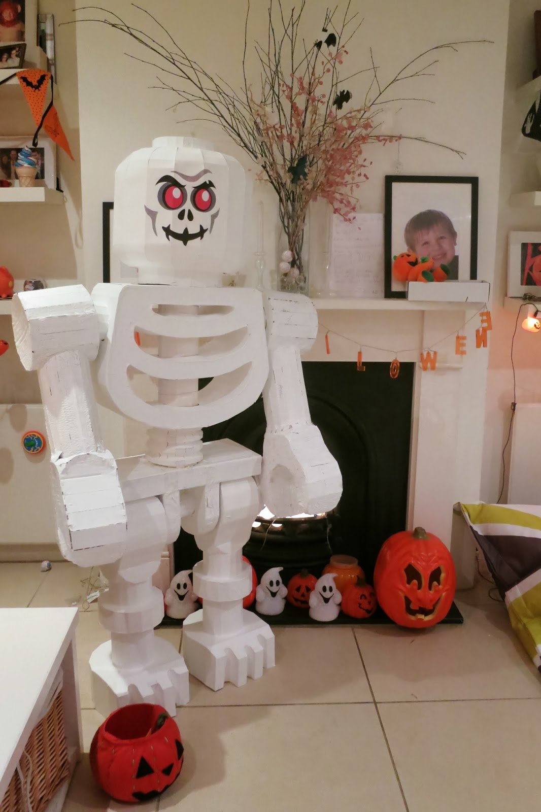 giant lego skeleton
