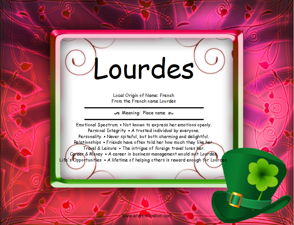 Lourdes Unique Names