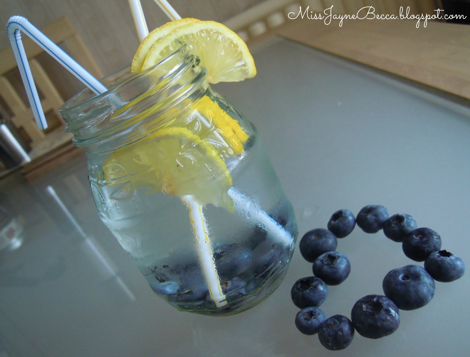 Jayne Becca Hydrate // Blueberry & Lemon Infused Water