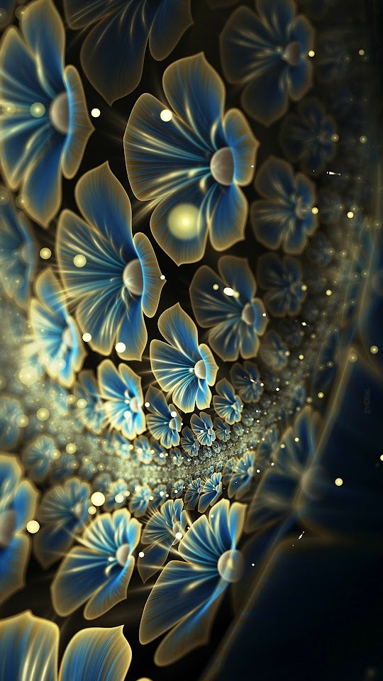 3D Abstract Flowers Android Best Wallpaper
