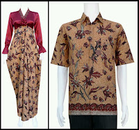 Busana Muslim Ala Kaftan Berbahan Batik Sarimbit Tradisional Busana Muslim