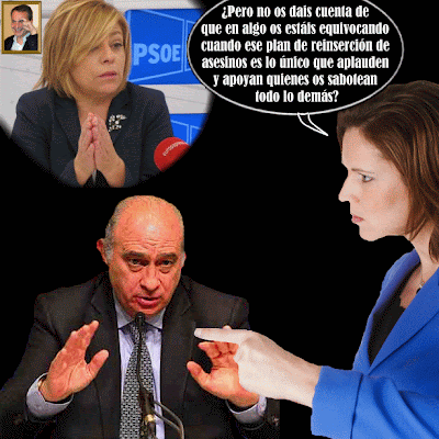 En algo se equivoca el Gobierno en el Plan de Reinserción de asesinos cuando lo aplauden quienes sabotean sistematicamente todas sus iniciativas