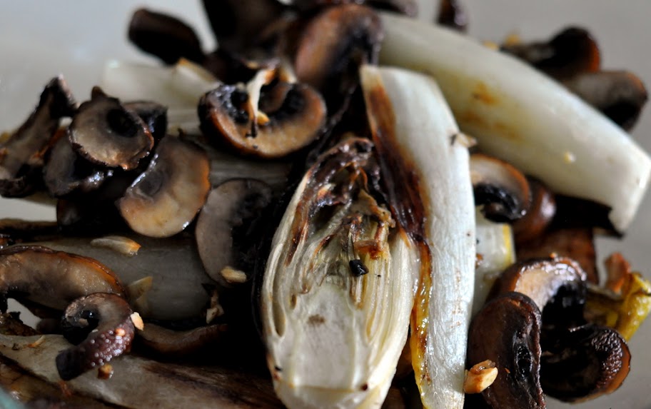 Rigatoni with Roasted Belgian Endive and Cremini Mushrooms Taste As