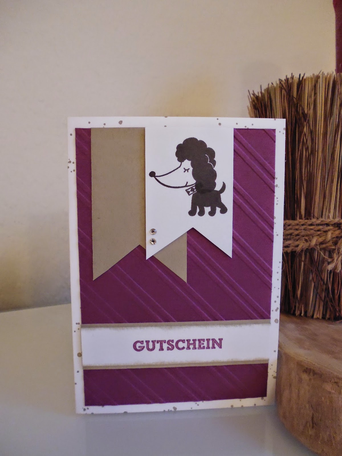 Stampin Up auf den Hund gekommen Gutschein