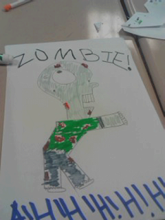dessin de zombi